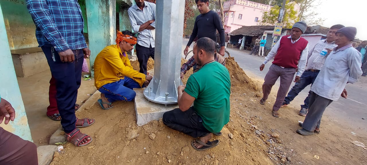 Electrical pole installation